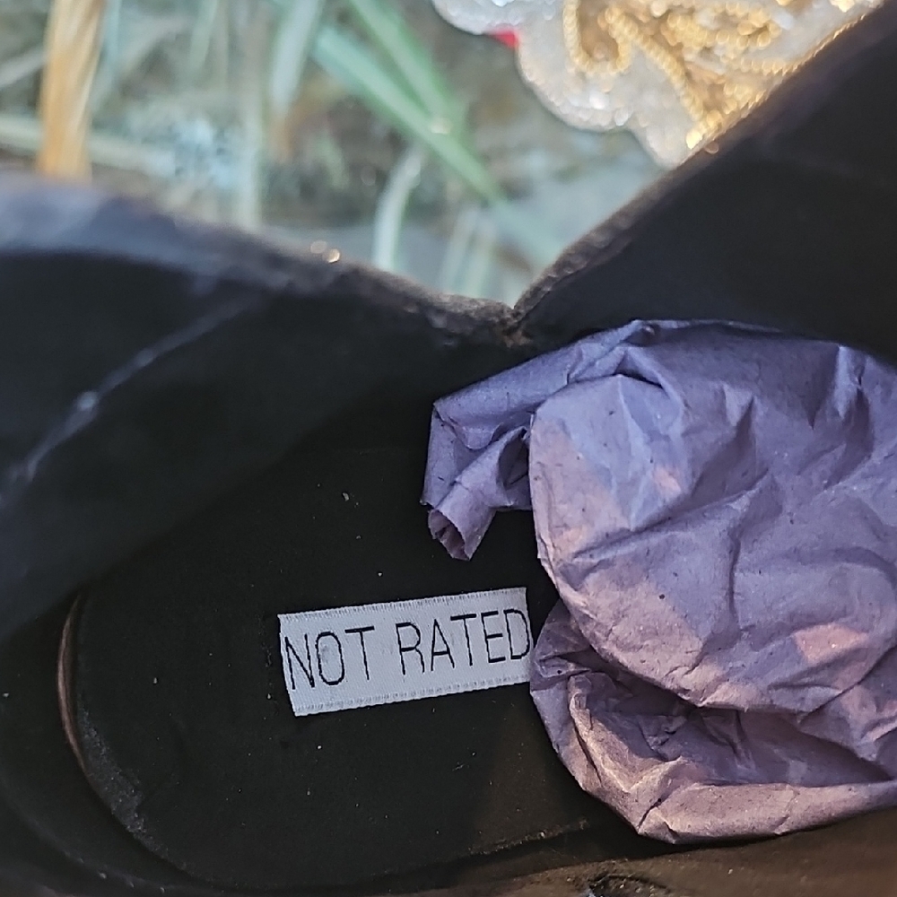 Not Rated Glitter Ankle Boots - Black - Picture 7 of 11